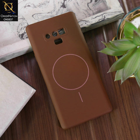 Samsung Galaxy Note 9 Cover - Brown - New Exclusive High End Matte Tpu Soft Case With Magsafe Design