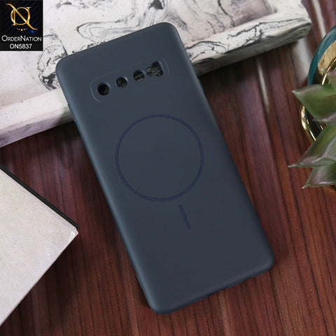 Samsung Galaxy S10 Plus Cover - Blue - New Exclusive High End Matte Tpu Soft Case With Magsafe Design