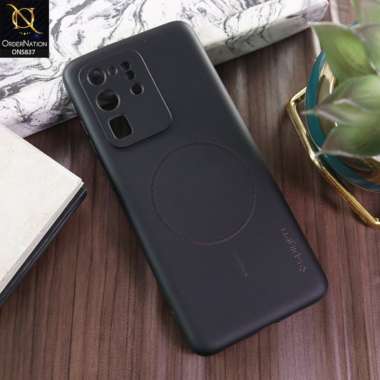 Samsung Galaxy S20 Ultra Cover - Black - New Exclusive High End Matte Tpu Soft Case With Magsafe Design