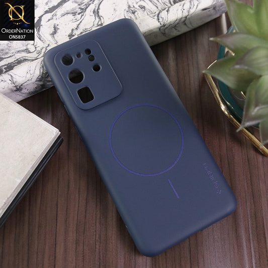 Samsung Galaxy S20 Ultra Cover - Blue - New Exclusive High End Matte Tpu Soft Case With Magsafe Design