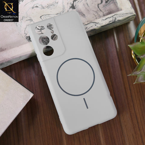 Samsung Galaxy S22 Ultra 5G Cover - Gray - New Exclusive High End Matte Tpu Soft Case With Magsafe Design