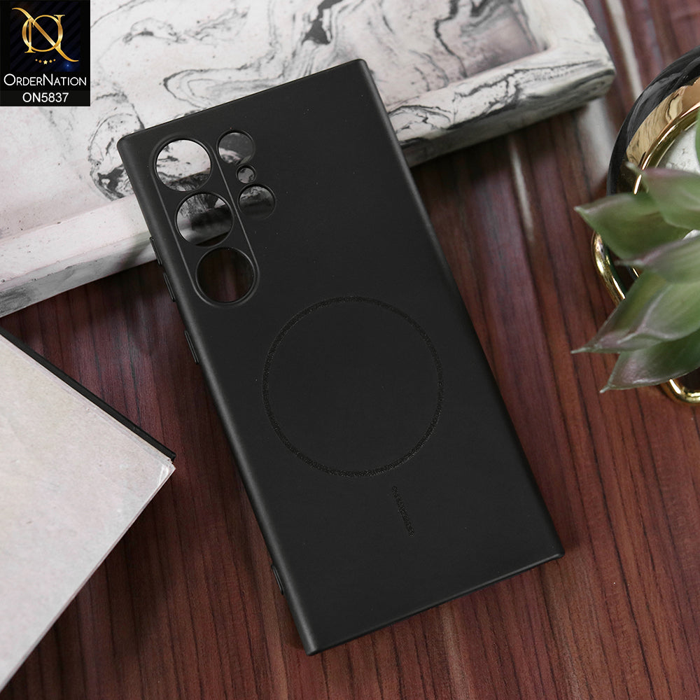 Samsung Galaxy S23 Ultra 5G Cover - Black - New Exclusive High End Matte Tpu Soft Case With Magsafe Design