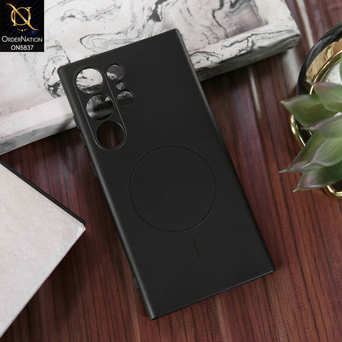 Samsung Galaxy S23 Ultra 5G Cover - Black - New Exclusive High End Matte Tpu Soft Case With Magsafe Design