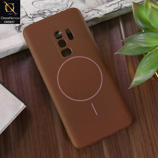Samsung Galaxy S9 Plus Cover - Brown - New Exclusive High End Matte Tpu Soft Case With Magsafe Design