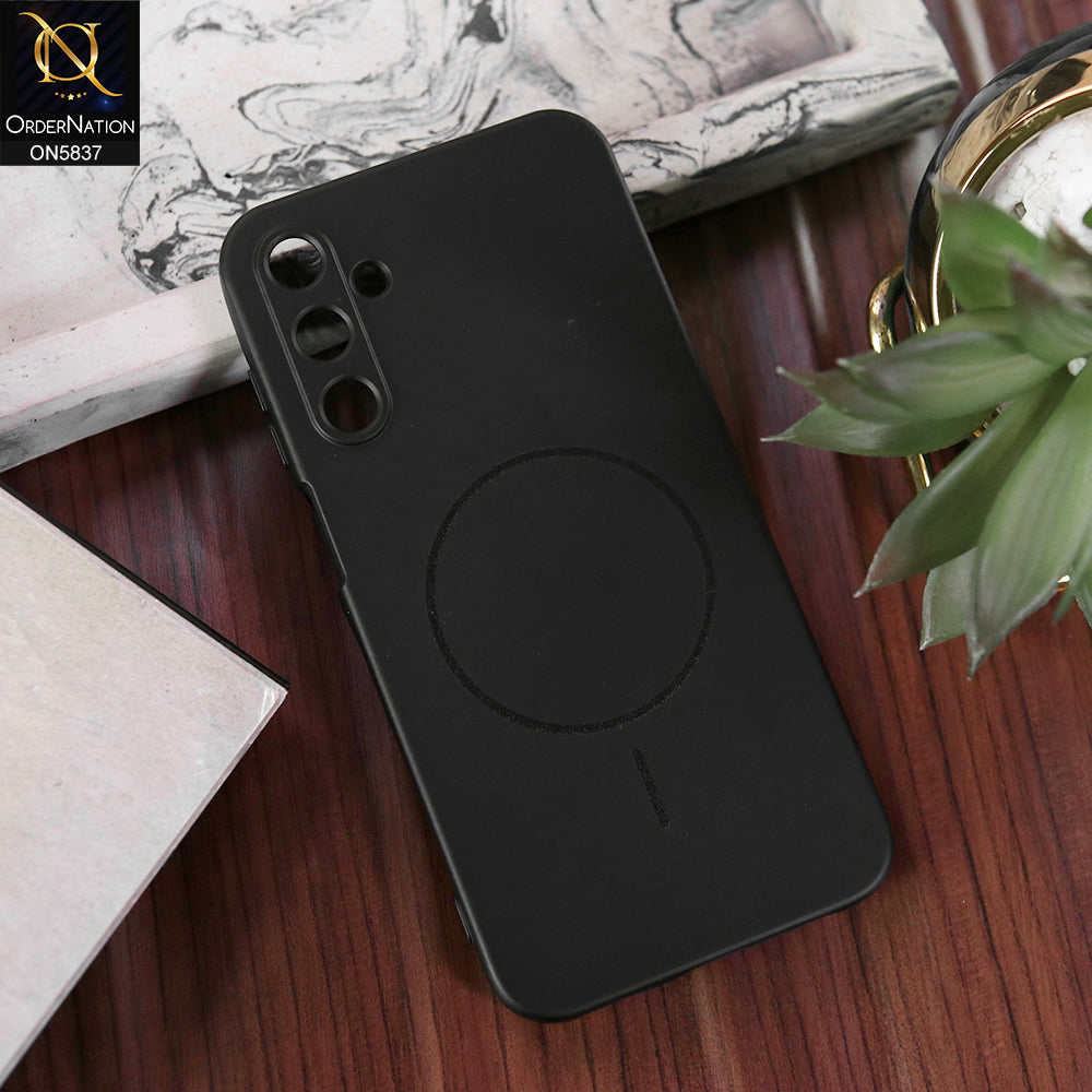 Samsung Galaxy M14 4G Cover - Black - New Exclusive High End Matte Tpu Soft Case With Magsafe Design