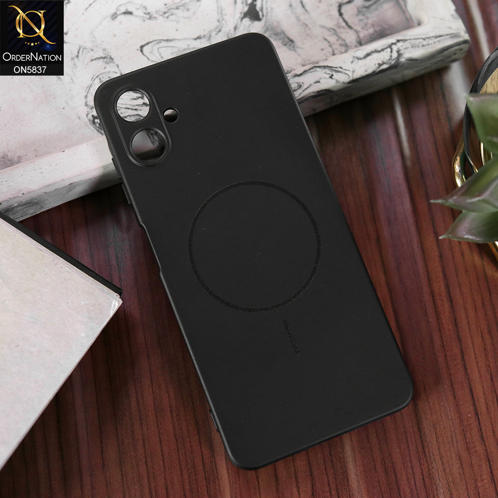 Samsung Galaxy A06 Cover - Black - New Exclusive High End Matte Tpu Soft Case With Magsafe Design