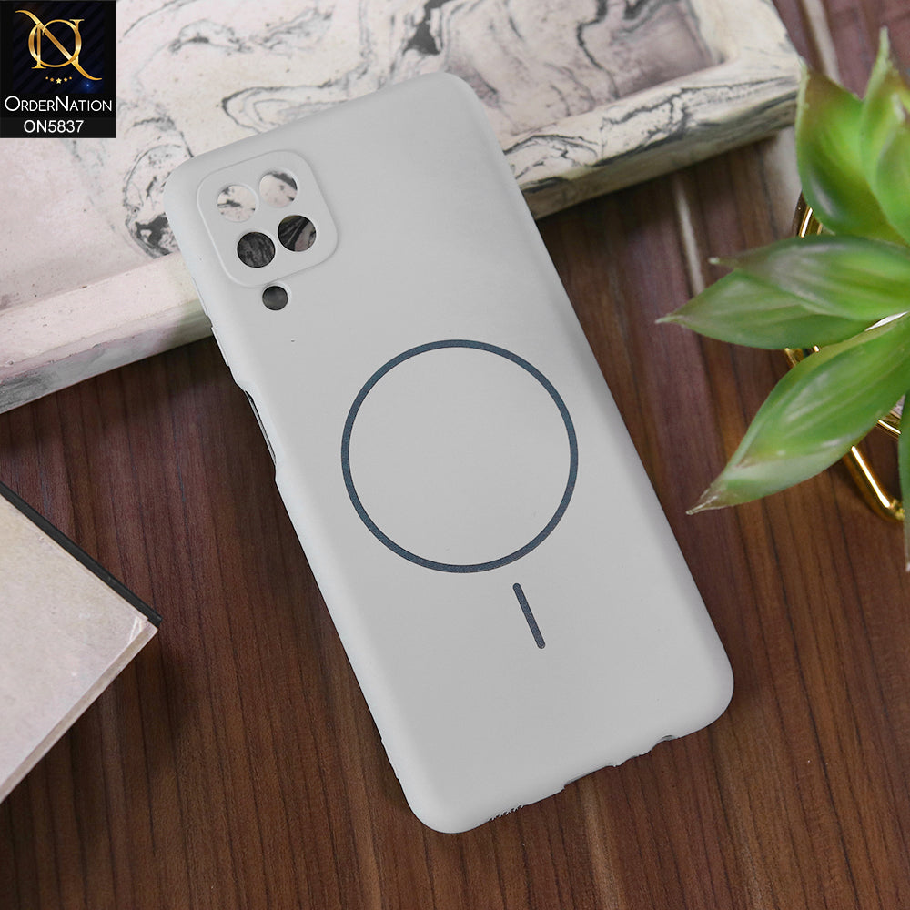 Samsung Galaxy A12 Nacho Cover - Gray - New Exclusive High End Matte Tpu Soft Case With Magsafe Design