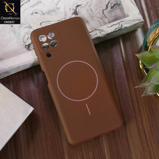 Samsung Galaxy A22 5G Cover - Brown - New Exclusive High End Matte Tpu Soft Case With Magsafe Design
