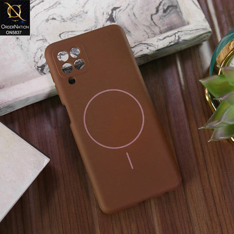 Samsung Galaxy A22 5G Cover - Brown - New Exclusive High End Matte Tpu Soft Case With Magsafe Design