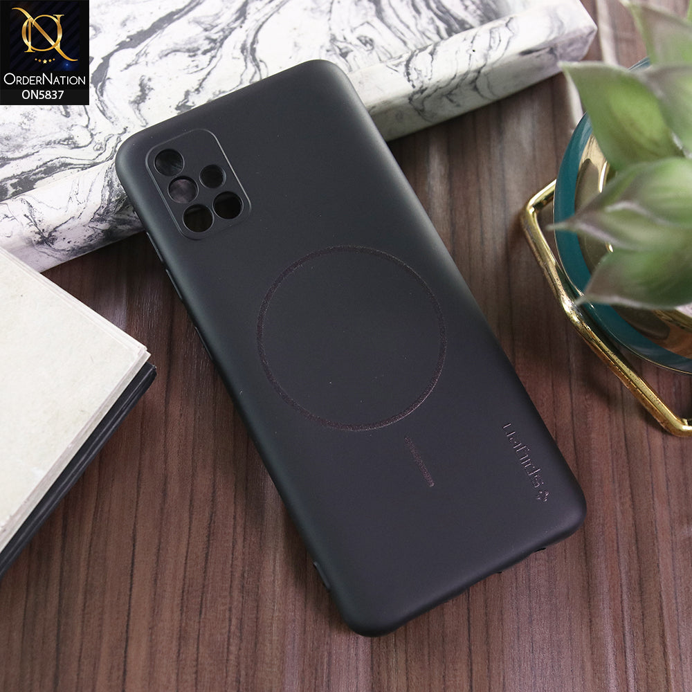 Samsung Galaxy A51 Cover - Black - New Exclusive High End Matte Tpu Soft Case With Magsafe Design