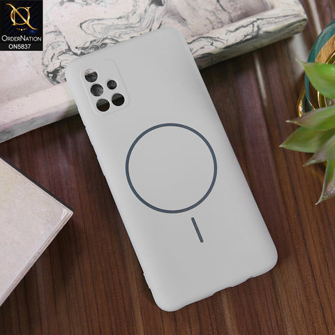 Samsung Galaxy A51 Cover - Gray - New Exclusive High End Matte Tpu Soft Case With Magsafe Design