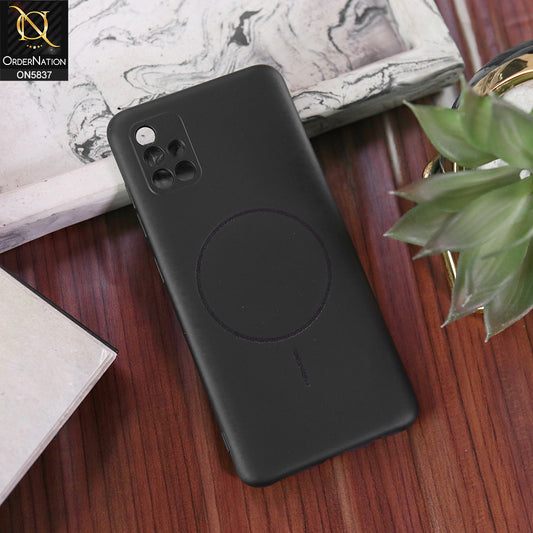 Samsung Galaxy A71 Cover - Black - New Exclusive High End Matte Tpu Soft Case With Magsafe Design