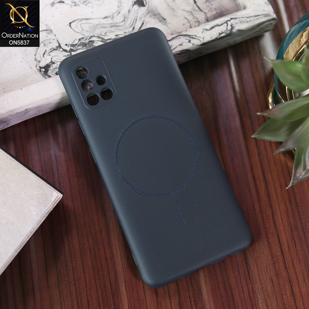 Samsung Galaxy A71 Cover - Blue - New Exclusive High End Matte Tpu Soft Case With Magsafe Design