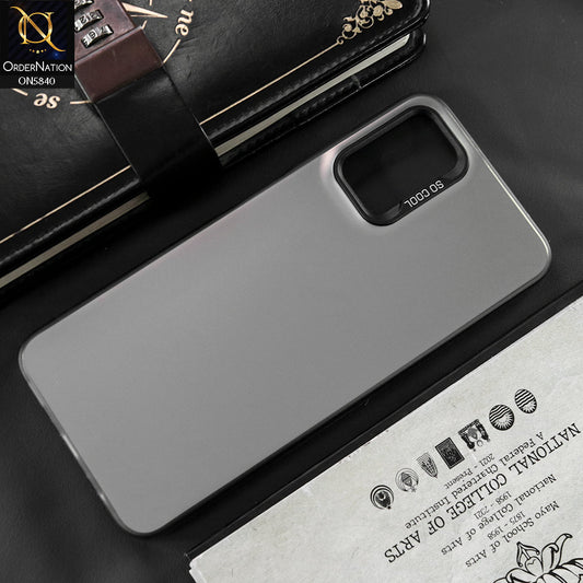 Samsung Galaxy A03s Cover - Matte Gray - New Exclusive Highend Matte Color Gradient Shiny Case With Soft Borderes Protection