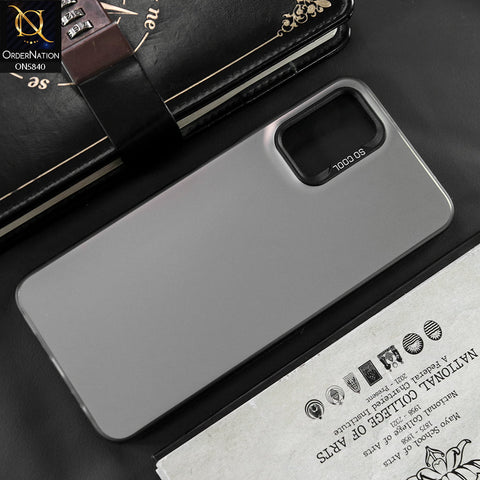 Samsung Galaxy A03s Cover - Matte Gray - New Exclusive Highend Matte Color Gradient Shiny Case With Soft Borderes Protection