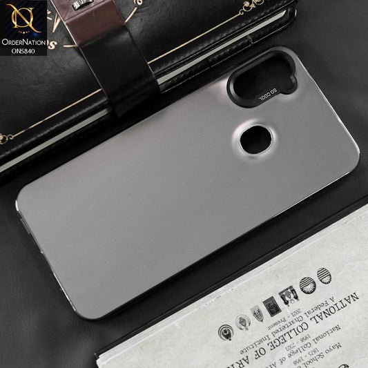 Samsung Galaxy M11 Cover - Matte Gray - New Exclusive Highend Matte Color Gradient Shiny Case With Soft Borderes Protection
