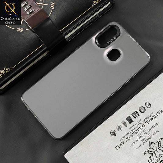 Samsung Galaxy A20 Cover - Matte Gray - New Exclusive Highend Matte Color Gradient Shiny Case With Soft Borderes Protection