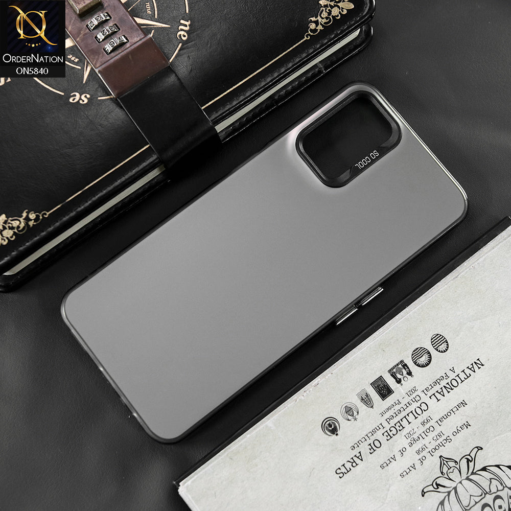 Oppo A72 Cover - Matte Gray - New Exclusive Highend Matte Color Gradient Shiny Case With Soft Borderes Protection