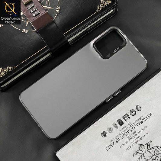 Oppo A72 Cover - Matte Gray - New Exclusive Highend Matte Color Gradient Shiny Case With Soft Borderes Protection