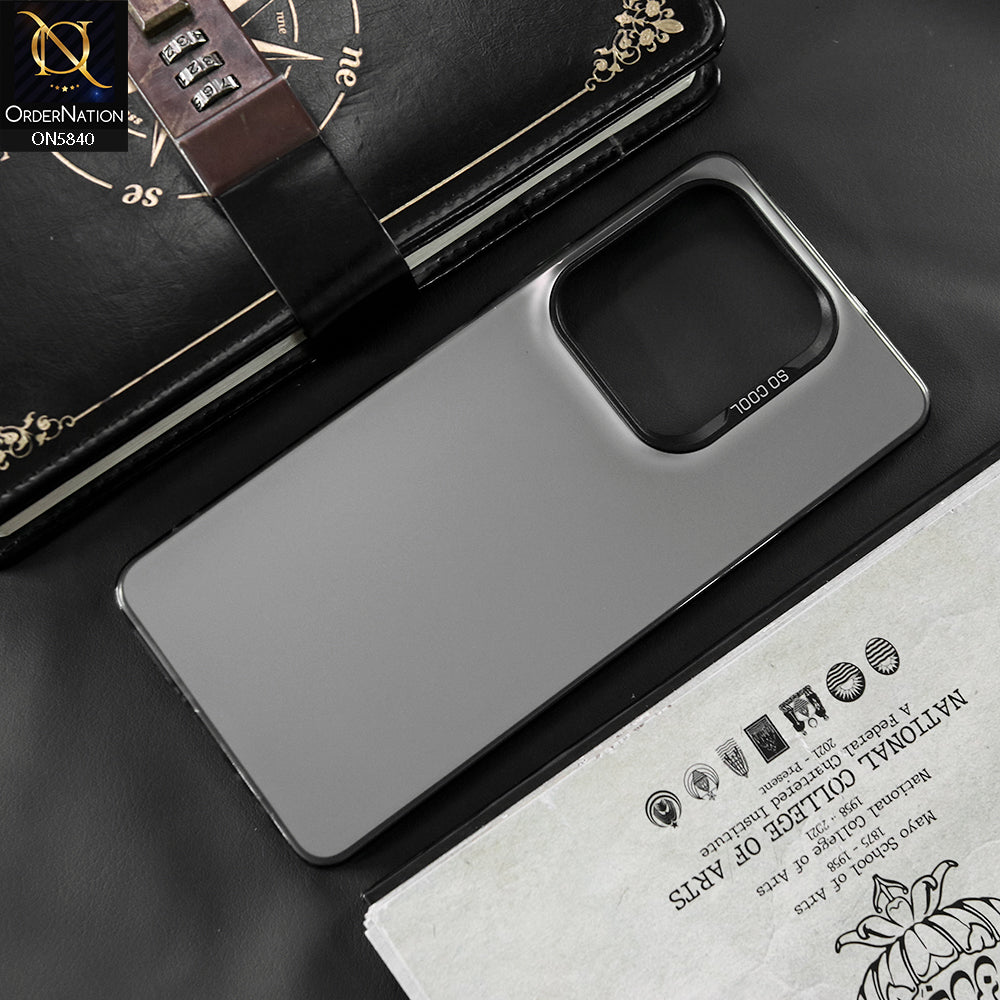 Tecno Camon 20 Cover - Matte Gray - New Exclusive Highend Matte Color Gradient Shiny Case With Soft Borderes Protection