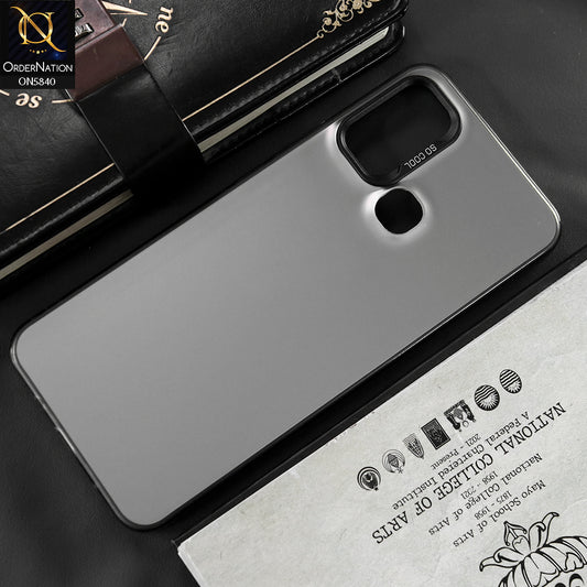 Infinix Hot 10 Play Cover - Matte Gray - New Exclusive Highend Matte Color Gradient Shiny Case With Soft Borderes Protection