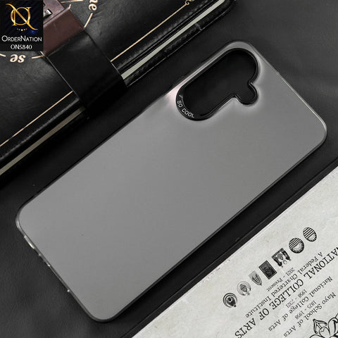 iPhone 16 Plus Cover - Matte Gray - New Exclusive Highend Matte Color Gradient Shiny Case With Soft Borderes Protection