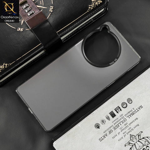 OnePlus 12R Cover - Matte Gray - New Exclusive Highend Matte Color Gradient Shiny Case With Soft Borderes Protection