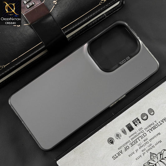 OnePlus Ace 2V Cover - Matte Gray - New Exclusive Highend Matte Color Gradient Shiny Case With Soft Borderes Protection