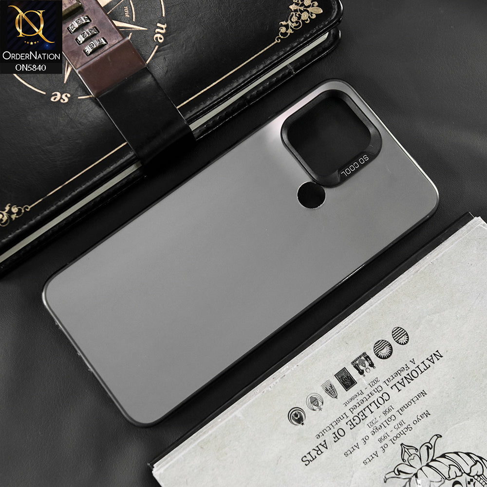 Xiaomi Redmi A1 Cover - Matte Gray - New Exclusive Highend Matte Color Gradient Shiny Case With Soft Borderes Protection
