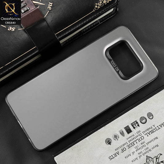 Xiaomi Poco X3 Cover - Matte Gray - New Exclusive Highend Matte Color Gradient Shiny Case With Soft Borderes Protection