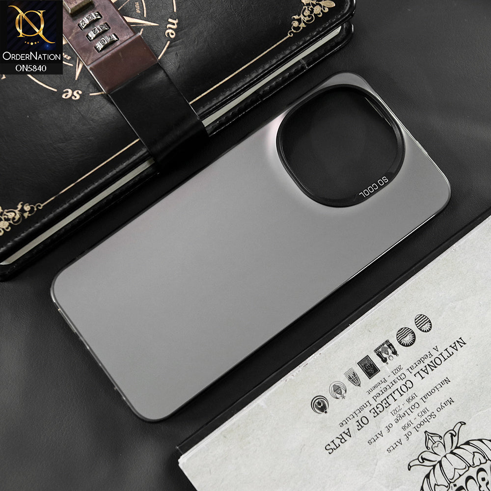 Tecno Pop 9 Cover - Matte Gray - New Exclusive Highend Matte Color Gradient Shiny Case With Soft Borderes Protection