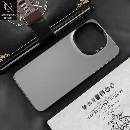 Tecno Spark 40C Cover - Matte Gray - New Exclusive Highend Matte Color Gradient Shiny Case With Soft Borderes Protection