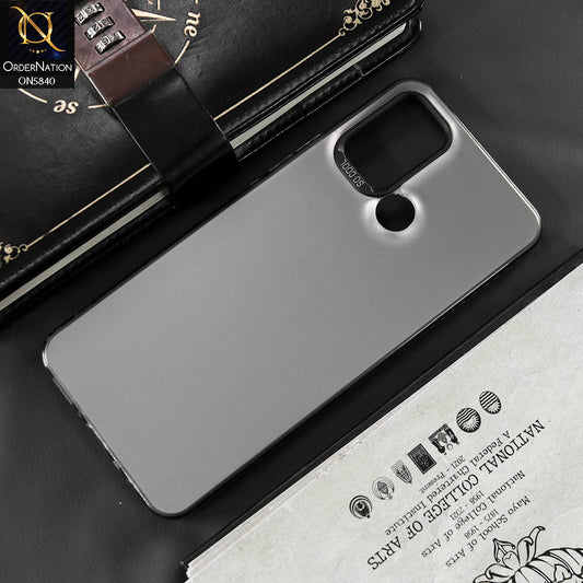Realme 7i Cover - Matte Gray - New Exclusive Highend Matte Color Gradient Shiny Case With Soft Borderes Protection