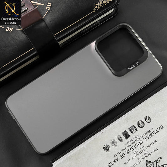 Xiaomi Poco C55 Cover - Matte Gray - New Exclusive Highend Matte Color Gradient Shiny Case With Soft Borderes Protection