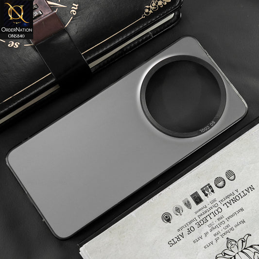 Xiaomi Redmi 14C Cover - Matte Gray - New Exclusive Highend Matte Color Gradient Shiny Case With Soft Borderes Protection