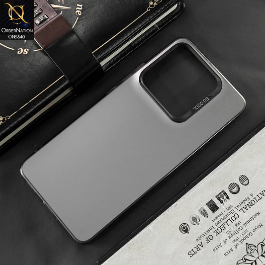 Xiaomi 14T Cover - Matte Gray - New Exclusive Highend Matte Color Gradient Shiny Case With Soft Borderes Protection
