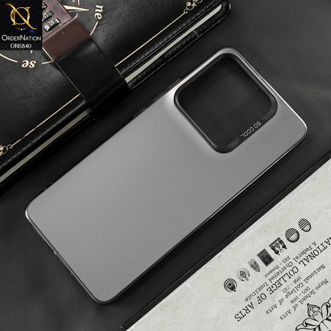 Xiaomi 14T Cover - Matte Gray - New Exclusive Highend Matte Color Gradient Shiny Case With Soft Borderes Protection