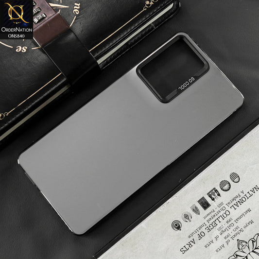 Xiaomi Redmi Note 12 Turbo Cover - Matte Gray - New Exclusive Highend Matte Color Gradient Shiny Case With Soft Borderes Protection