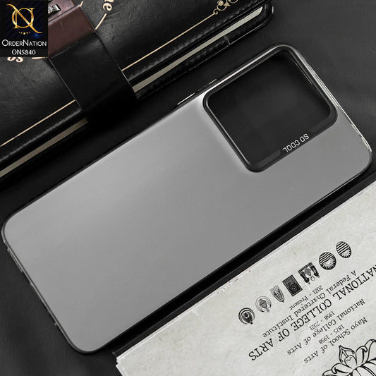 Xiaomi Redmi 13 Cover - Matte Gray - New Exclusive Highend Matte Color Gradient Shiny Case With Soft Borderes Protection