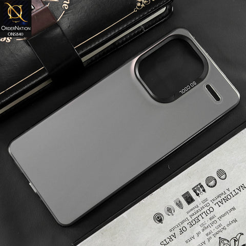Xiaomi Redmi Note 13 Pro Plus 5G Cover - Matte Gray - New Exclusive Highend Matte Color Gradient Shiny Case With Soft Borderes Protection