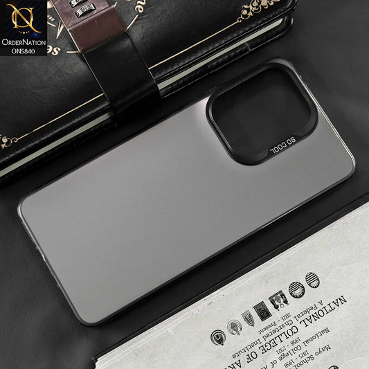 Oppo Reno 13F 5G Cover - Matte Gray - New Exclusive Highend Matte Color Gradient Shiny Case With Soft Borderes Protection