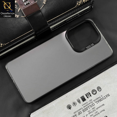 Oppo Reno 13F 5G Cover - Matte Gray - New Exclusive Highend Matte Color Gradient Shiny Case With Soft Borderes Protection