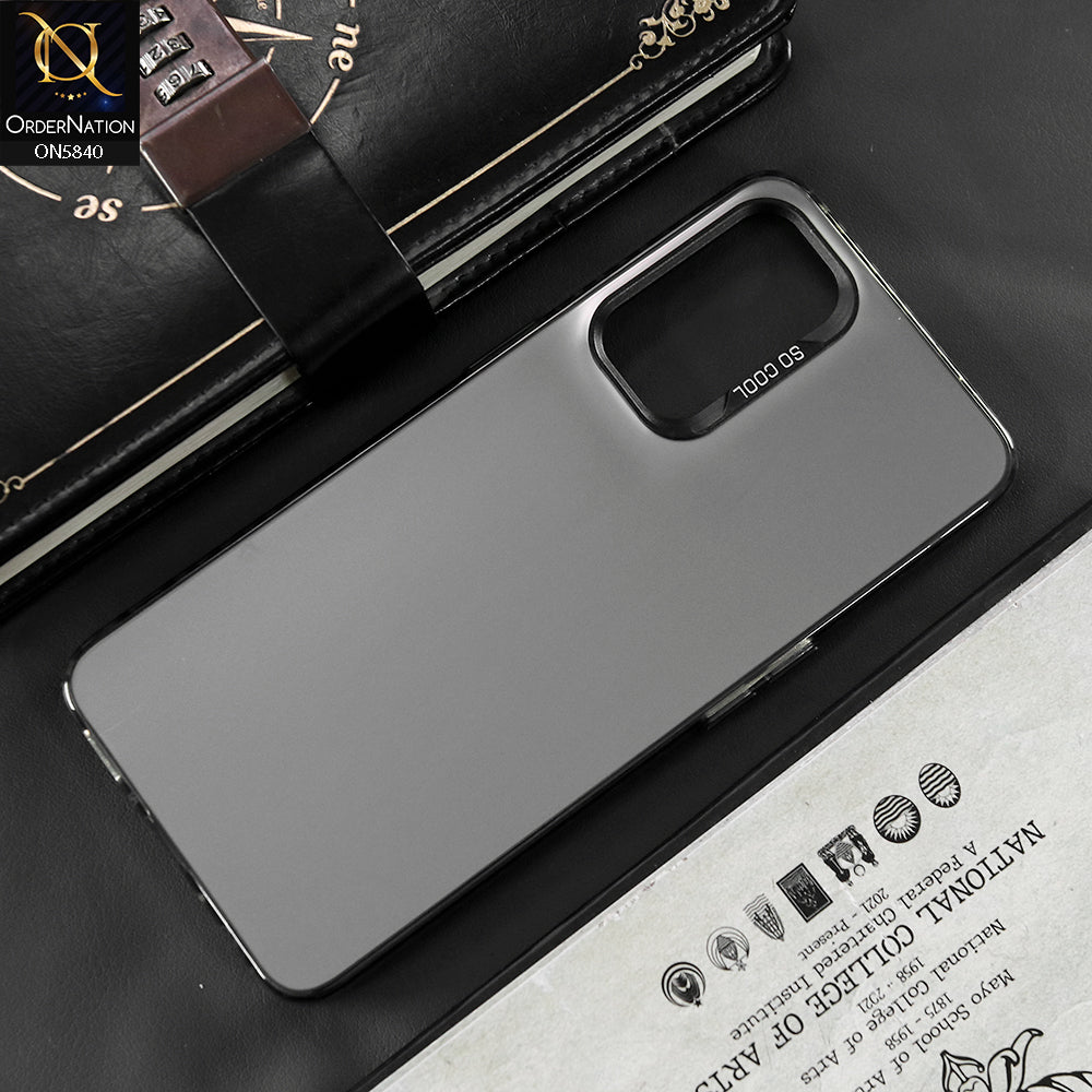 Oppo Find X3 Lite Cover - Matte Gray - New Exclusive Highend Matte Color Gradient Shiny Case With Soft Borderes Protection