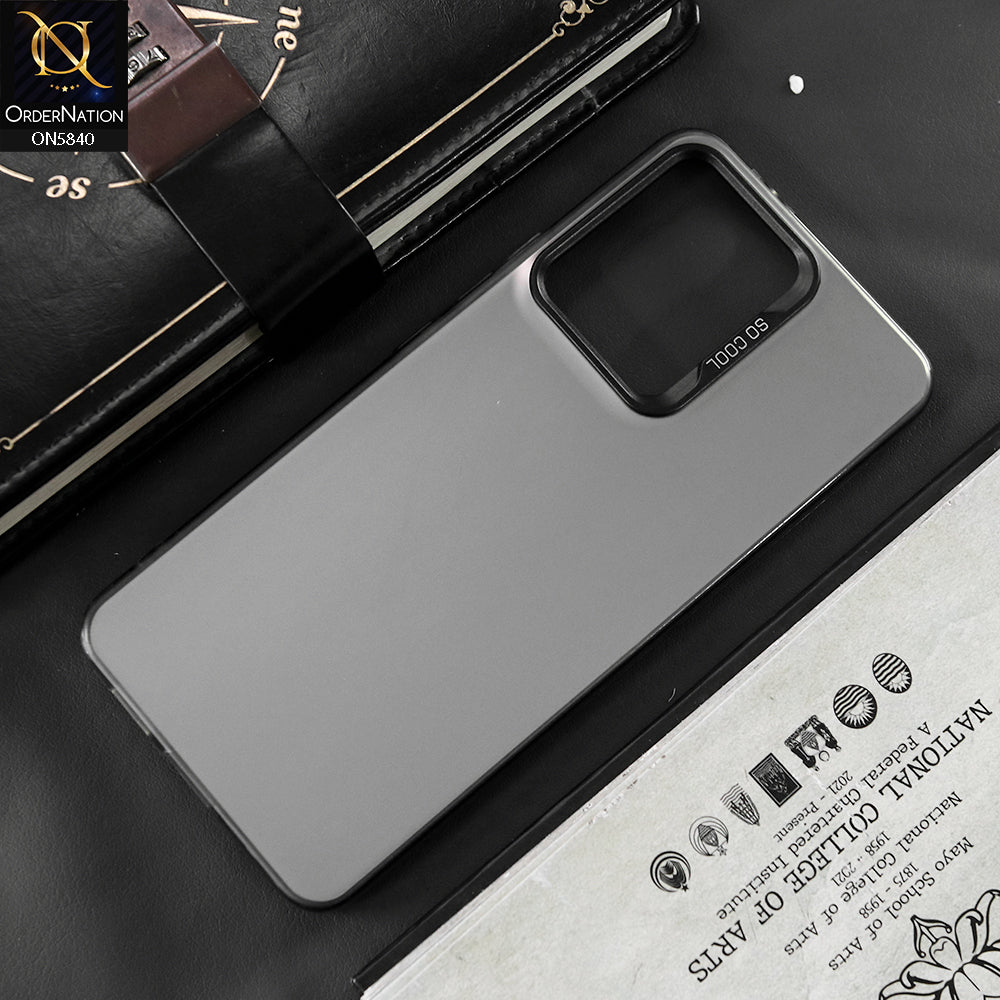 Vivo S12 Cover - Matte Gray - New Exclusive Highend Matte Color Gradient Shiny Case With Soft Borderes Protection
