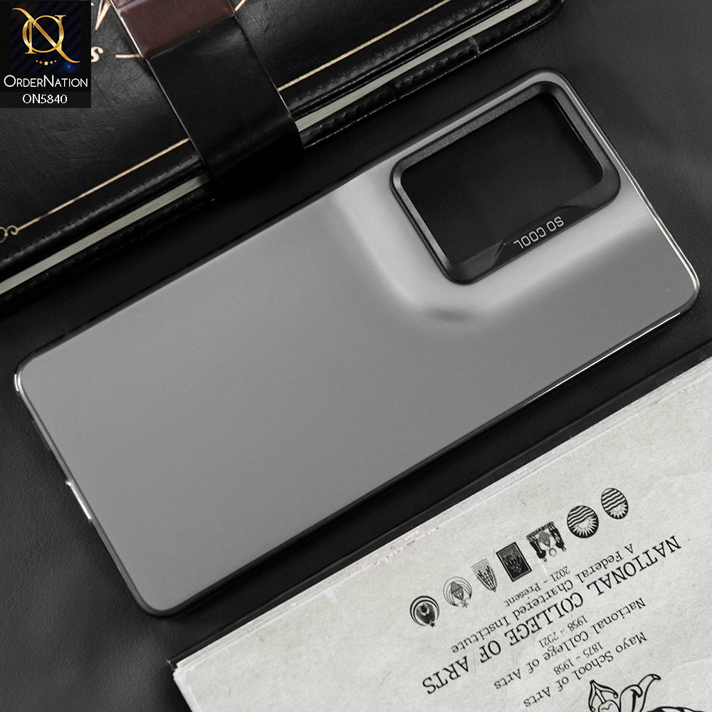 Samsung Galaxy S21 Ultra Cover - Matte Gray - New Exclusive Highend Matte Color Gradient Shiny Case With Soft Borderes Protection