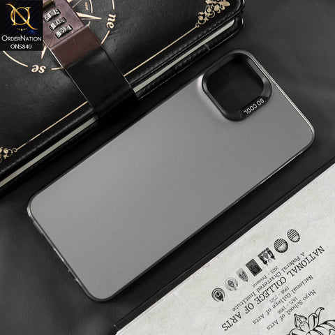 Samsung Galaxy M04 4G Cover - Matte Gray - New Exclusive Highend Matte Color Gradient Shiny Case With Soft Borderes Protection
