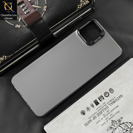 Samsung Galaxy A05 Cover - Matte Gray - New Exclusive Highend Matte Color Gradient Shiny Case With Soft Borderes Protection