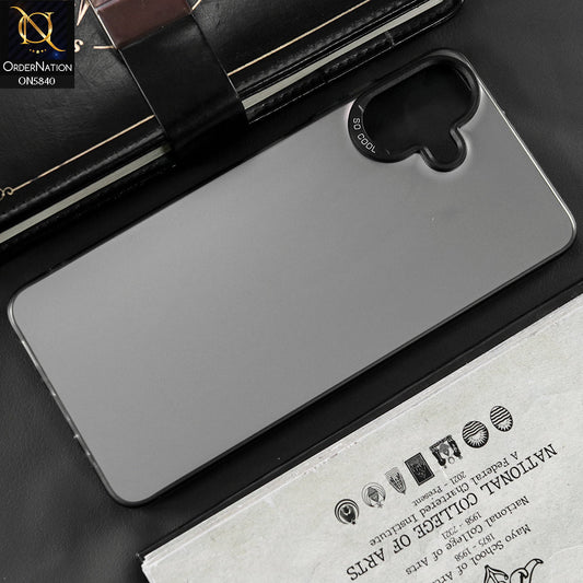 Samsung Galaxy A06 Cover - Matte Gray - New Exclusive Highend Matte Color Gradient Shiny Case With Soft Borderes Protection