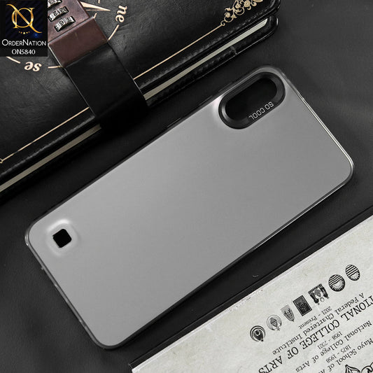 Samsung Galaxy A10 Cover - Matte Gray - New Exclusive Highend Matte Color Gradient Shiny Case With Soft Borderes Protection