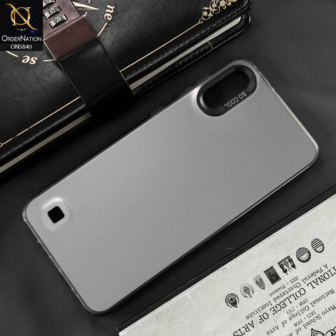 Samsung Galaxy A10 Cover - Matte Gray - New Exclusive Highend Matte Color Gradient Shiny Case With Soft Borderes Protection